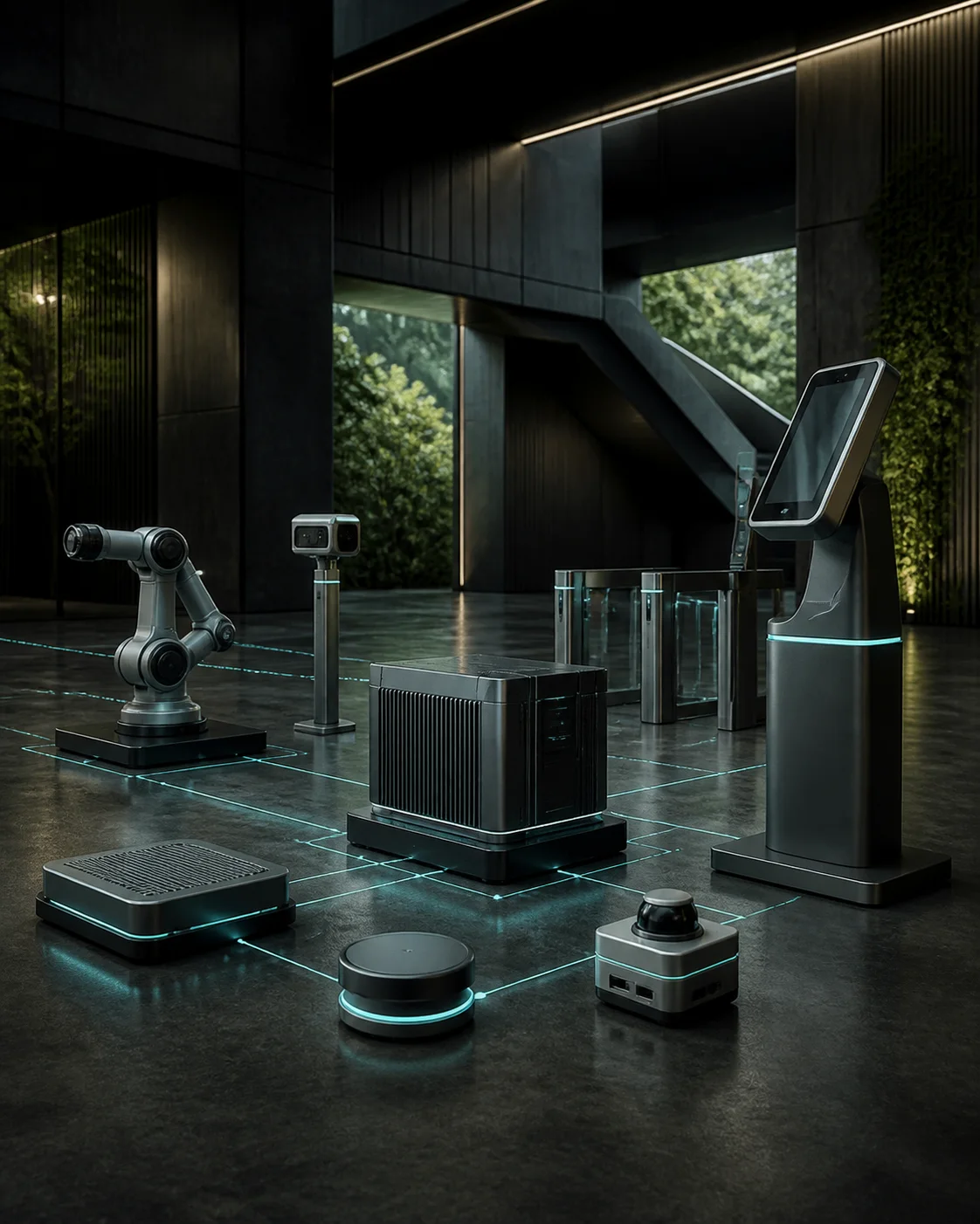 Connected terminals and physical-world AI infrastructure